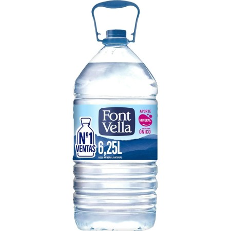 Garrafa de Agua Font Vella 6,25 L Agua Mineral Natural