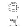 Ampoule fluorescente Philips lynx te fsd GX24Q-4 3200 Lm (830 K)