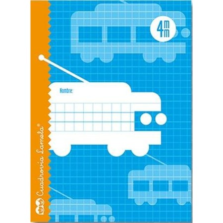 Carnet Lamela 4X4 4MM 16 Volets Feuilles quadrillées 25 Unités Bleu (25 Unités)