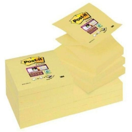 Notes Adhésives Post-it CANARY YELLOW Jaune 7,6 x 7,6 cm (76 x 76 mm) (12 Unités)