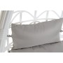 Chaise de jardin DKD Home Decor Gris Métal Polyester rotin synthétique Blanc (90 x 70 x 110 cm) (90 x 65 x 110 cm)