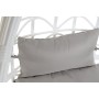Sillón de jardín DKD Home Decor Gris Metal Poliéster ratán sintético Blanco (90 x 70 x 110 cm) (90 x 65 x 110 cm)