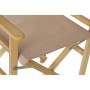 Chaise de jardin DKD Home Decor Marron Naturel Polyester Pin (56 x 48 x 87 cm)