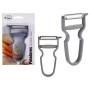 Set Pelador de verduras Acero Inoxidable Plástico (11 x 6,7 x 1,1 cm) (12 Unidades)