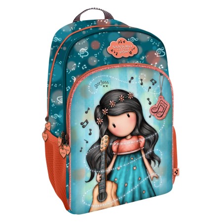 Mochila Escolar This One's for You Gorjuss Turquesa