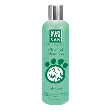 Shampoing pour animaux de compagnie Menforsan Chien Aloe Vera (300 ml)