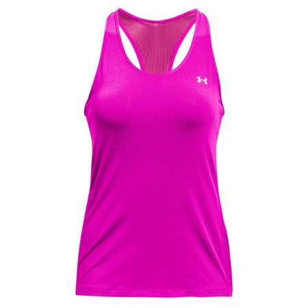 Camiseta de Tirantes Mujer Under Armour HeatGear Racer Fucsia