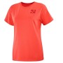 Camiseta de Manga Corta Hombre Salomon Outlife Small Logo Naranja