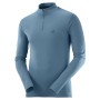 Camiseta Salomon Explore Seamless Half Zip Azul claro