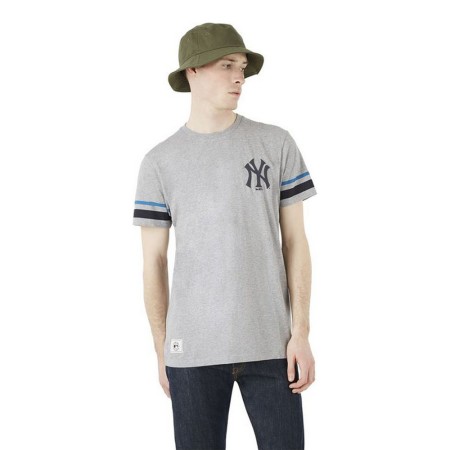 Camiseta New Era Heritage Stripe New York Yankees Gris Gris claro
