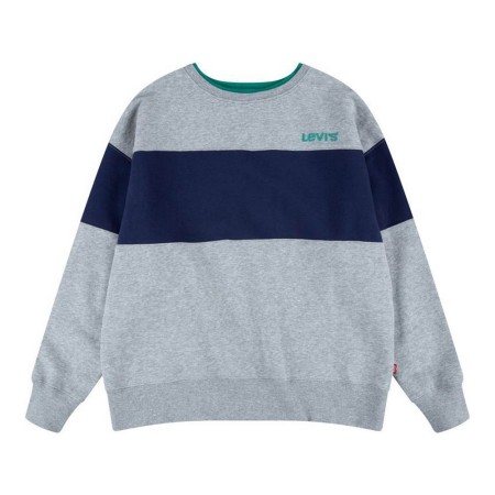 Sudadera Infantil Levi's Colorblock Crewneck Gris claro