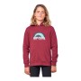 Sudadera Infantil Rip Curl Mama Pop Rojo Oscuro