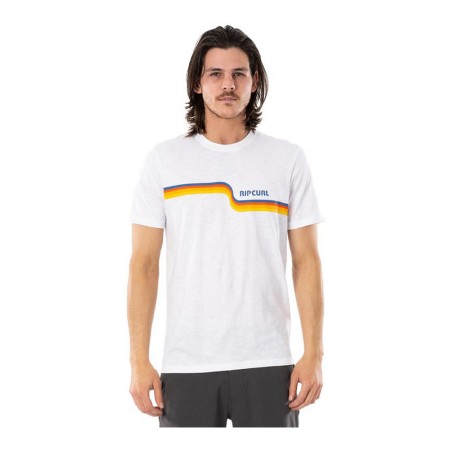 Camiseta de Manga Corta Hombre Rip Curl Surf Revival Blanco