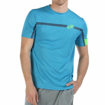 Camiseta de Manga Corta Hombre Bullpadel Camila Celeste