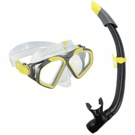 Gafas de Buceo con Tubo Aqua Sphere Hawkeye Gris Negro