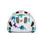 Casque de Cyclisme pour Enfants Lazer Pnut KinetiCore Blanc Dinosaures Taille unique