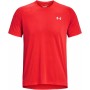 Camiseta de Manga Corta Hombre Under Armour Streaker Rojo