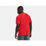 Camiseta de Manga Corta Hombre Under Armour Streaker Rojo