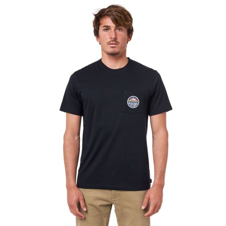 T-shirt à manches courtes homme Rip Curl Horizon Badge Noir