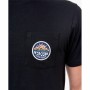 Camiseta de Manga Corta Hombre Rip Curl Horizon Badge Negro