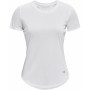 Camiseta de Manga Corta Mujer Under Armour Stride Blanco