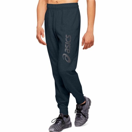 Pantalon de sport long Asics Big Logo Bleu foncé Homme