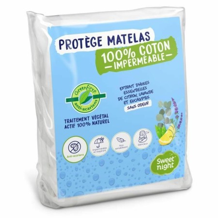 Protecteur de matelas Greenfirst vegetable Sweet night Blanc (80 x 190 cm)