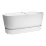 Maceta Elho Terrase 80 Wheels 35 x 78 x 34 cm Blanco