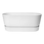 Pot Elho Terrase 80 Wheels 35 x 78 x 34 cm Blanc