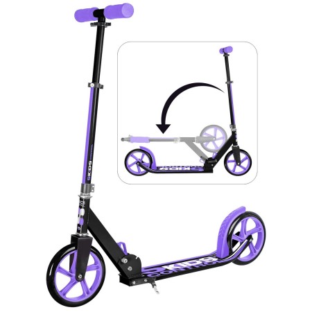 Patinete Universal Skids Control Morado Plegable Pata de cabra