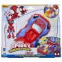 Playset de Vehículos Hasbro Spiderman and His Amazing Friends Glow Tech Luces 2 Piezas con sonido 4 Unidades