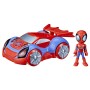 Jeu de Véhicules Hasbro Spiderman and His Amazing Friends Glow Tech Lumières 2 Pièces avec son 4 Unités