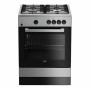 Cuisinière à Gaz BEKO FSG62000DXL 60 cm 64 L Acier inoxydable (4 Feux à gaz)