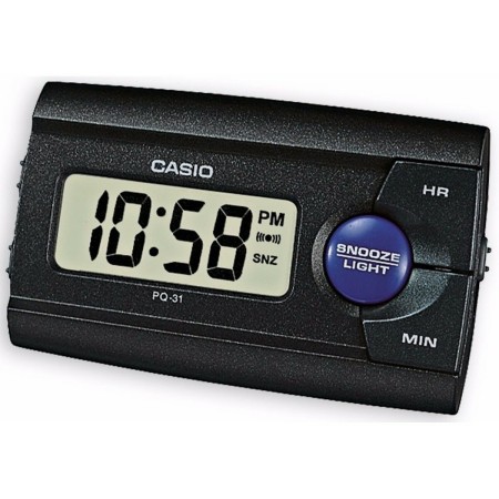 Reloj Despertador Casio PQ-31-1E Negro