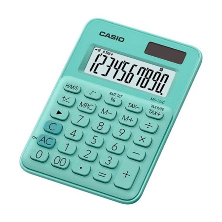 Calculatrice Casio MS-7UC Vert Plastique