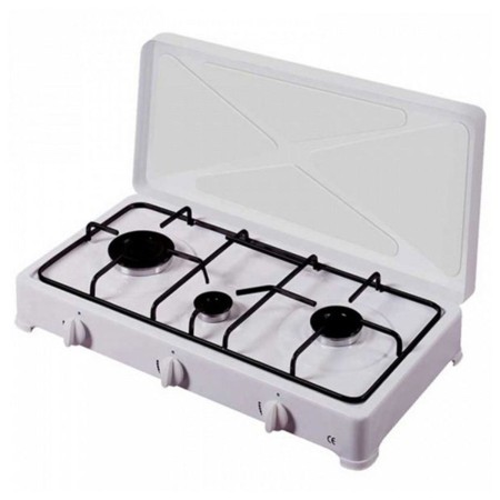 réchaud à gaz Vitrokitchen 300BB Blanc 3 Feux à gaz (32 x 60 x 12 cm)