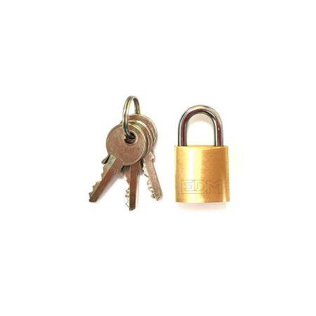 Candado de llave EDM Latón normal (2 x 1,2 cm)