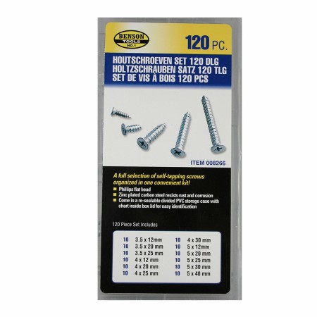 Set Bensontools Tornillos 120 Piezas