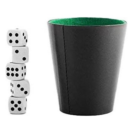 Gobelet avec dés de Poker Dimatel 7 Pièces