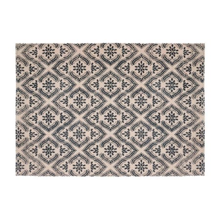 Tapis Atmosphera Noir Beige Coton (60 x 90 cm)