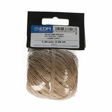 Bobina de hilo EDM 87822 Natural Fibra natural