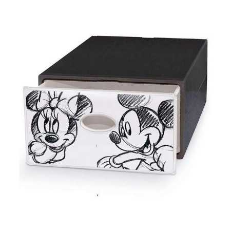 Cajonera Domopak Living Mickey & Minnie Plástico Gris oscuro (28 x 40 x 15 cm)