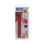 Ensemble de Crayons Milan Ensemble Gomme et Taille-Crayon Rouge Bois