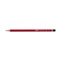 Ensemble de Crayons Milan Ensemble Gomme et Taille-Crayon Rouge Bois