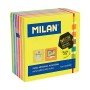 Bloc de Notes Milan Neon Autocollant Jaune (7,6 x 7,6 cm)