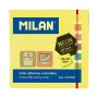 Bloc de Notes Milan Neon Autocollant Jaune (7,6 x 7,6 cm)