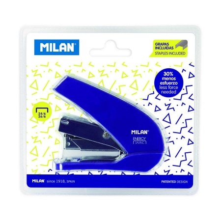 Grapadora Milan Azul Metal