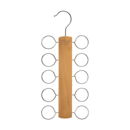 Cintre Multiple 5five Bois Accessoires Naturel Métal (30,5 x 13,5 cm)