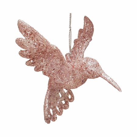 Decoración Colgante Christmas Decoration Rosa Pájaro 10 cm