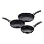 Ensemble de poêle San Ignacio 3 Pièces Noir Aluminium
